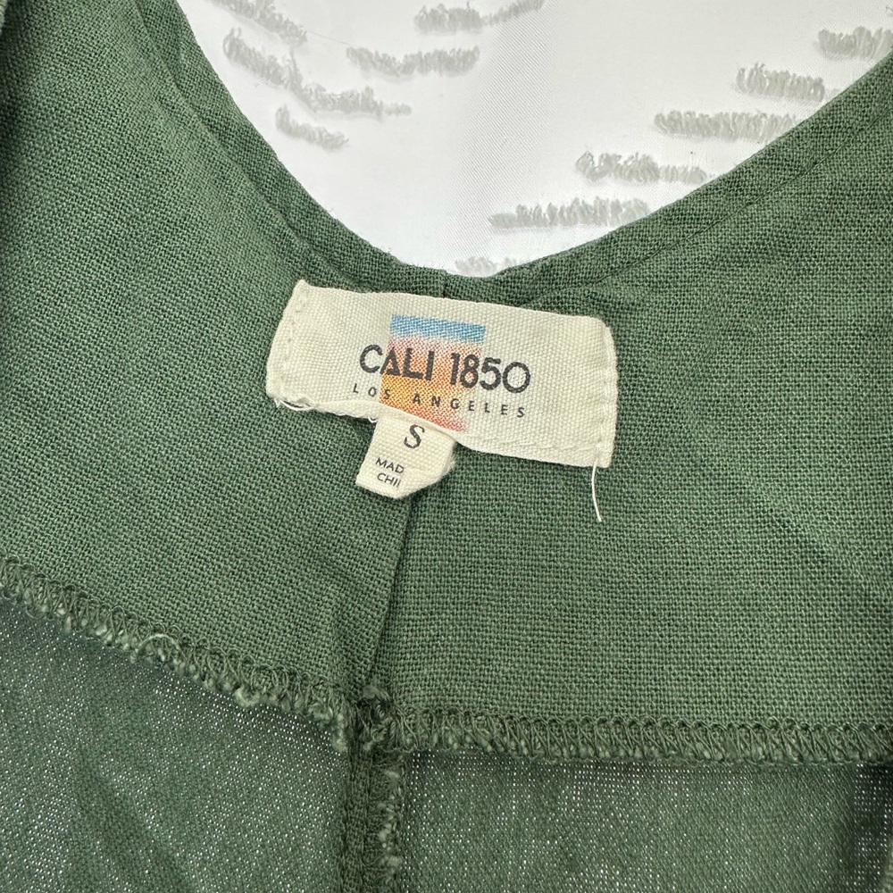 Cali 1850 Olive Green Jumpsuit for Women - Picture 2 of 4